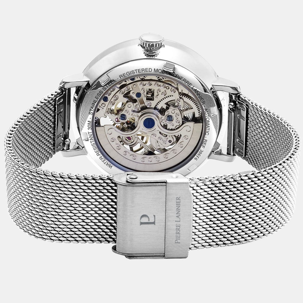 Pierre Lannier Automatic Women Automatic Silver Dial Analog Stainless Steel Watch 306F628-4