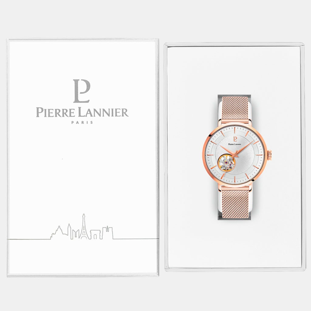 Pierre Lannier Automatic Women Automatic Silver Dial Analog Stainless Steel Watch 307F928-5