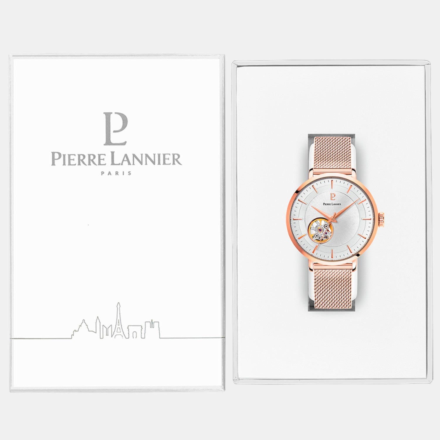 Pierre Lannier Automatic Women Automatic Silver Dial Analog Stainless Steel Watch 307F928-5
