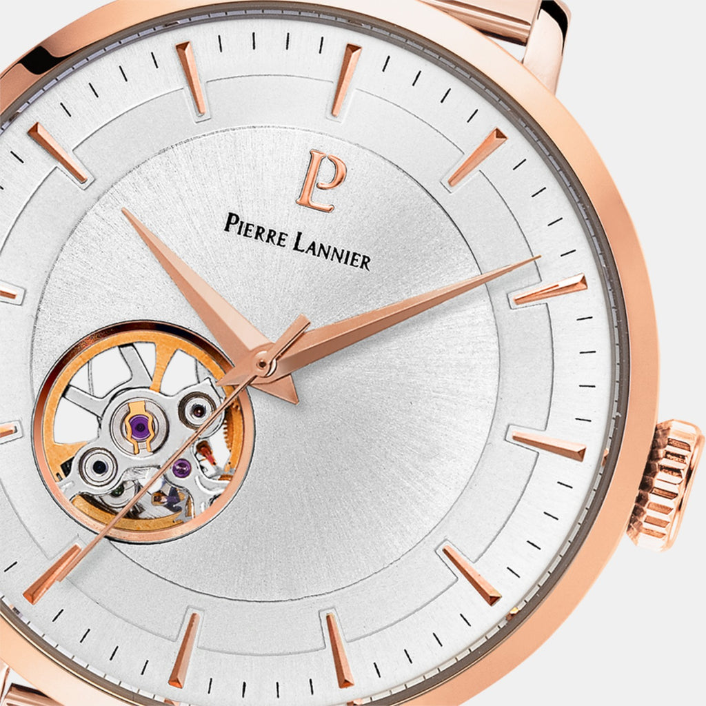 Pierre Lannier Automatic Women Automatic Silver Dial Analog Stainless Steel Watch 307F928-2