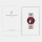 Women Automatic Purple Dial Analog Stainless Steel Watch 307F988