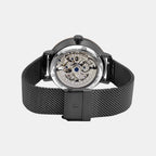 Montre Women Automatic Black Dial Analog Stainless Steel Watch 310F988