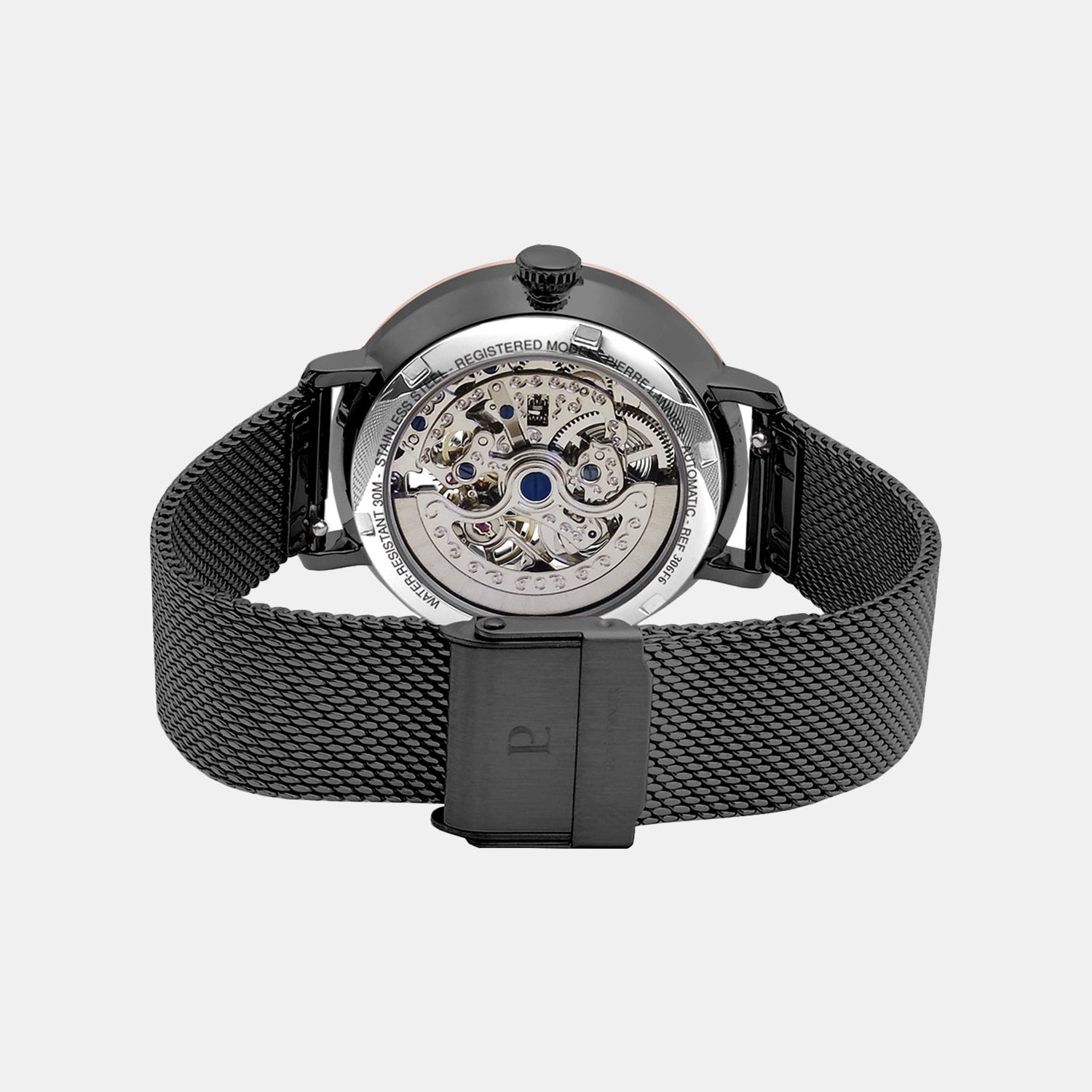 Montre Women Automatic Black Dial Analog Stainless Steel Watch 310F988