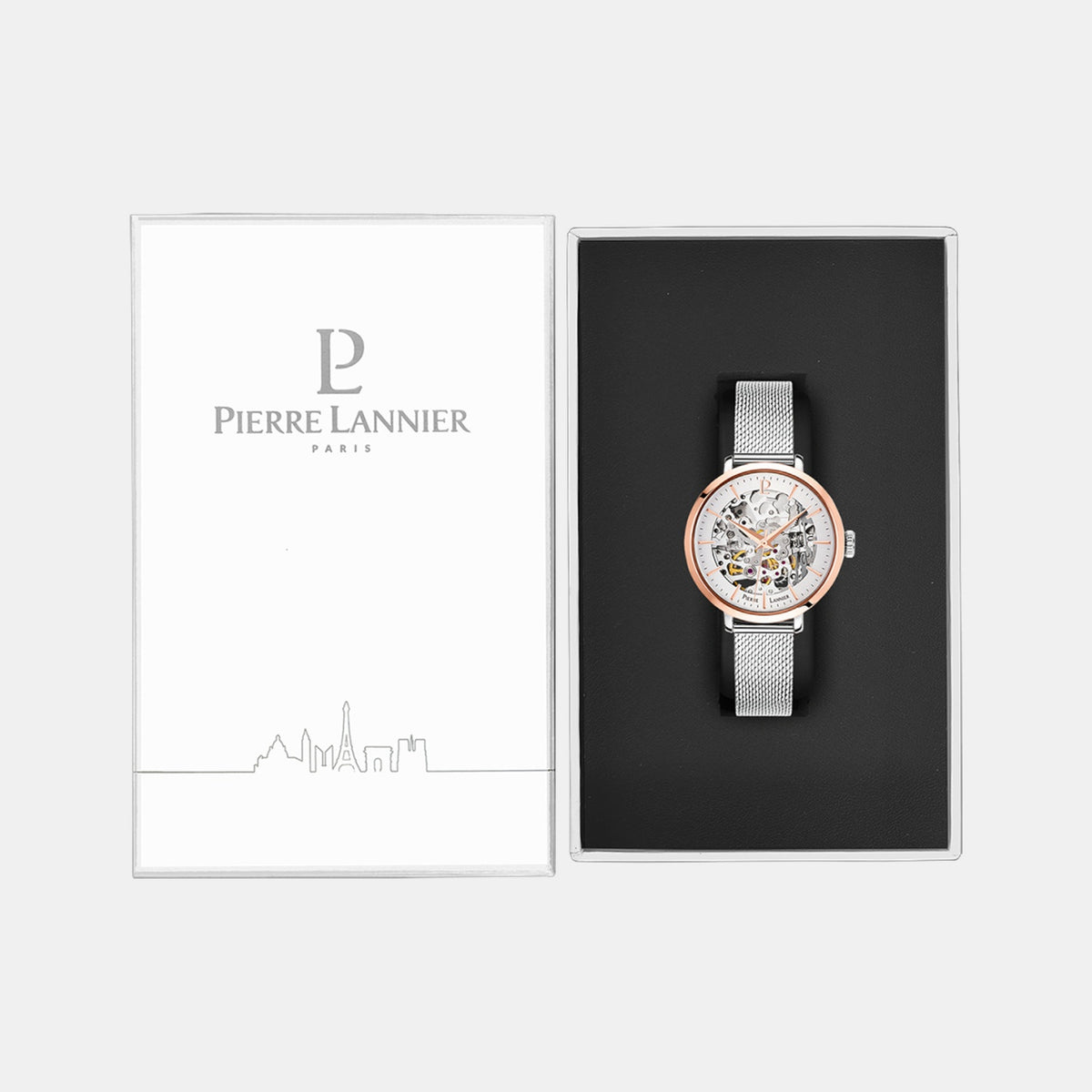 Women Automatic Silver Dial Analog Stainless Steel Watch 312B628