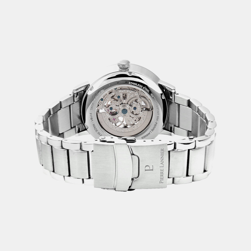Automatic Men Automatic Black Dial Analog Stainless Steel Watch 317B131