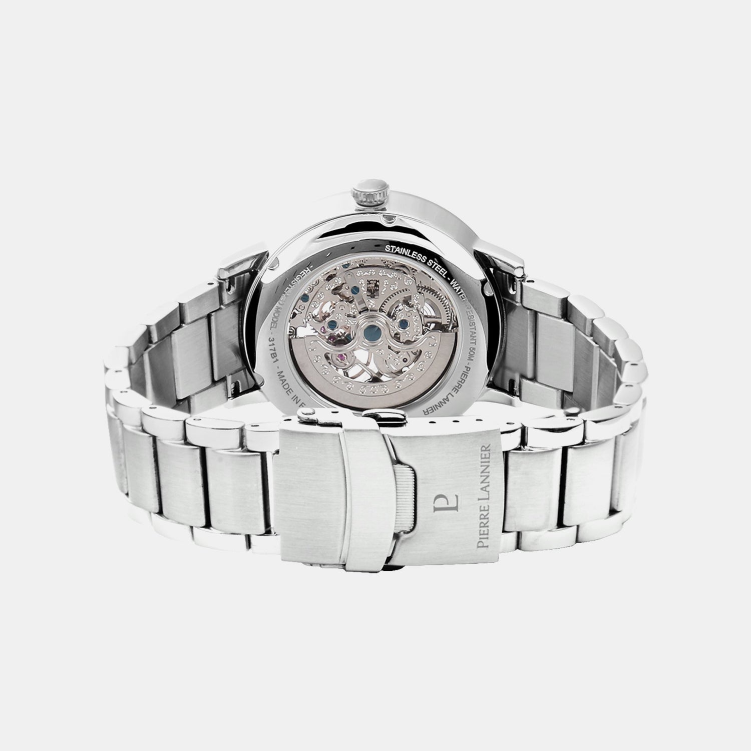Automatic Men Automatic Black Dial Analog Stainless Steel Watch 317B131