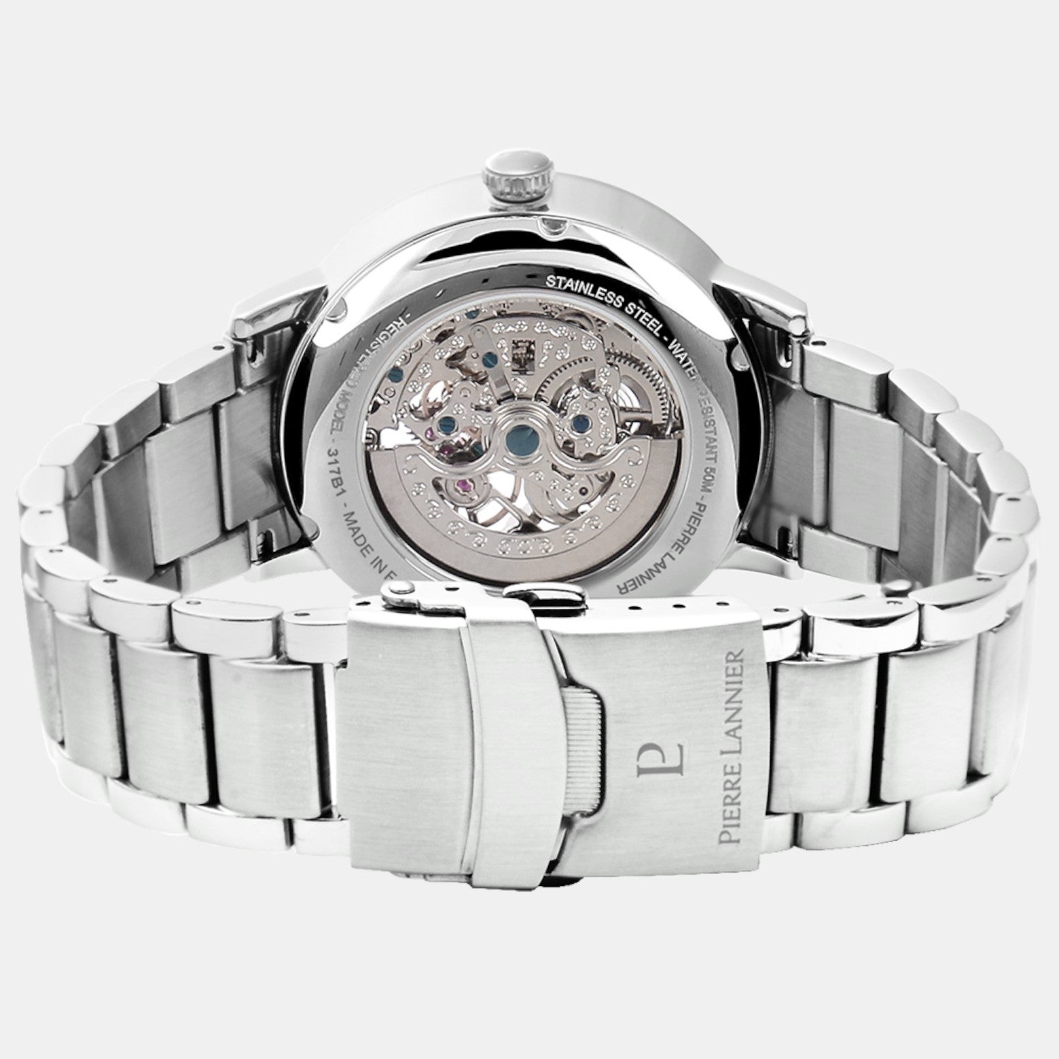 Pierre Lannier Automatic Men Automatic Black Dial Analog Stainless Steel Watch 317B131-4