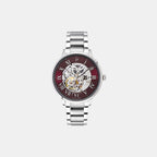 Pierre Lannier Automatic Men Automatic Burgundy Dial Analog Stainless Steel Watch 317B151-2