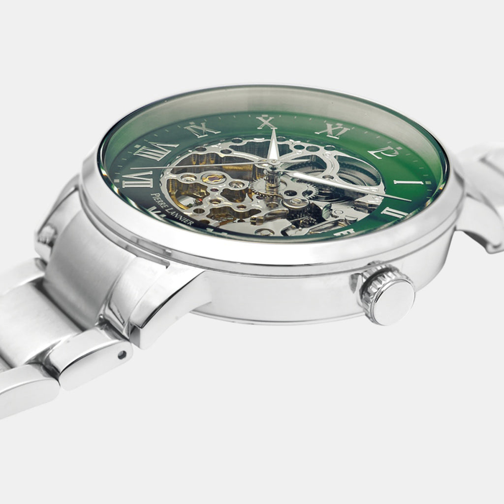 Automatic Men Automatic Green Dial Analog Stainless Steel Watch 317B171