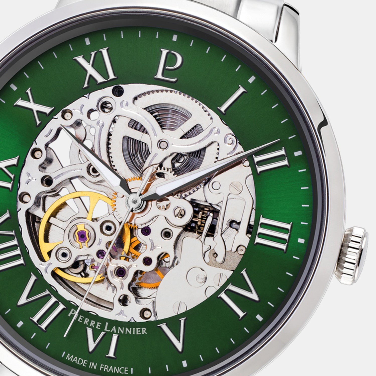 Automatic Men Automatic Green Dial Analog Stainless Steel Watch 317B171