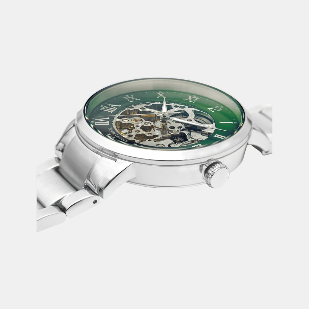 Men Automatic Green Dial Analog Stainless Steel Watch 317B171