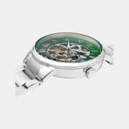 Men Automatic Green Dial Analog Stainless Steel Watch 317B171