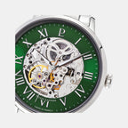 Men Automatic Green Dial Analog Stainless Steel Watch 317B171