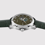 Windsor Men Automatic Green Dial Analog Leather Watch 318-L11412