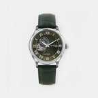Windsor Men Automatic Green Dial Analog Leather Watch 318-L11412