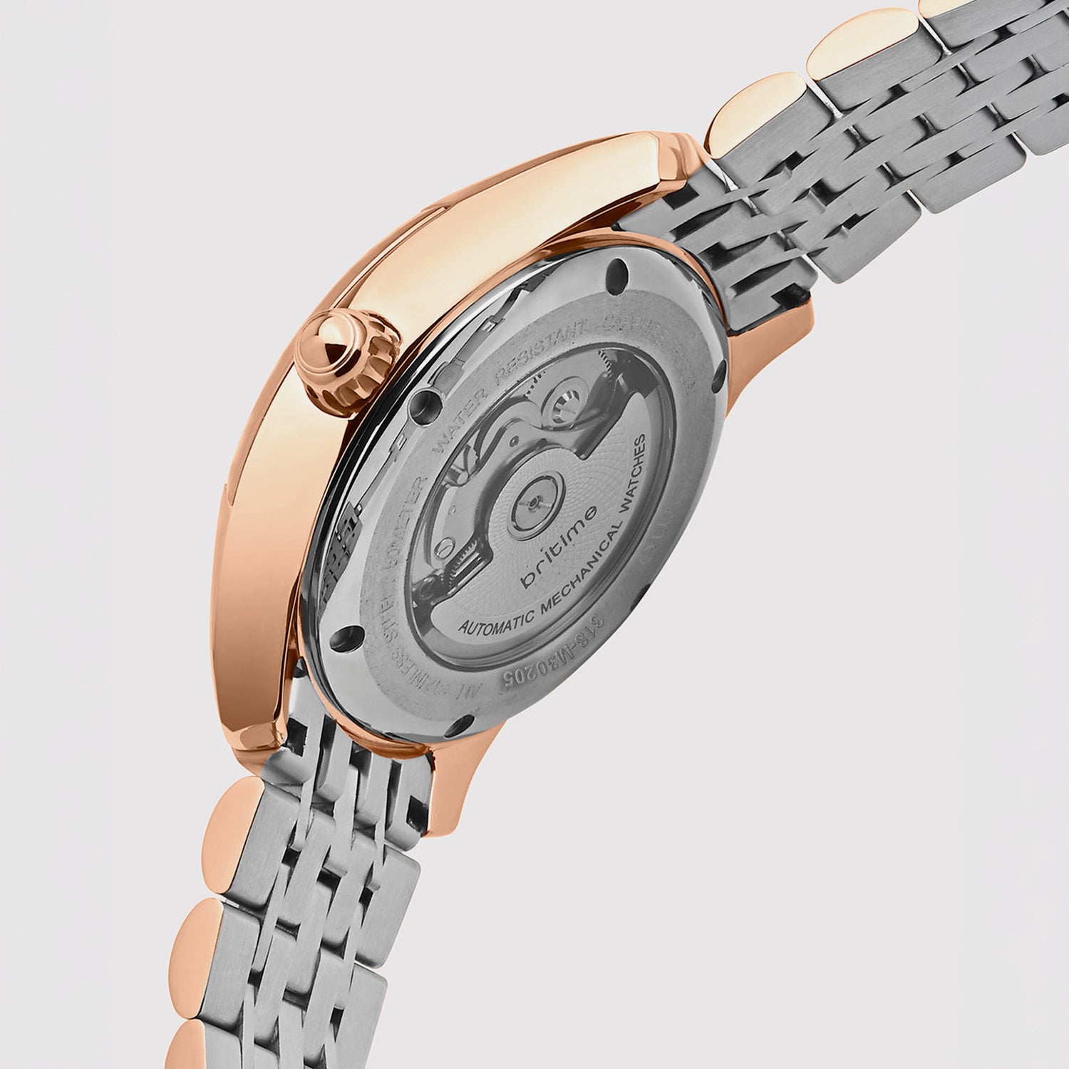 Men Automatic Silver Dial Analog Metal Watch 318-M30205