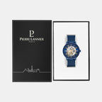 Men Automatic Blue Dial Analog Mesh Watch 318B468