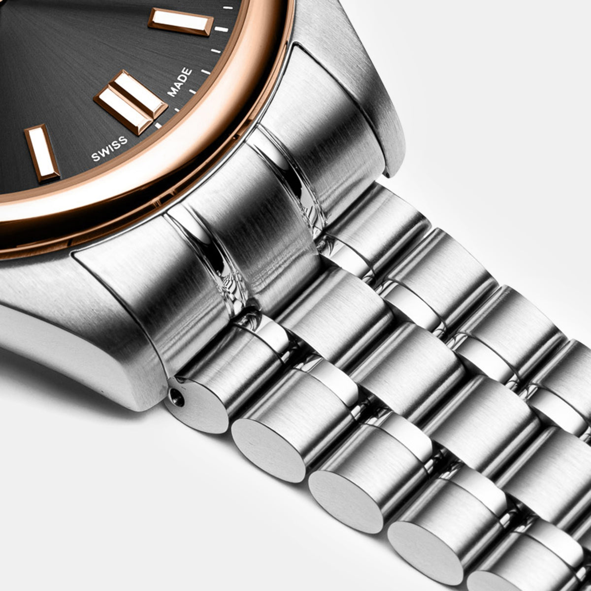 Pairs Women Quartz Grey Dial Analog Stainless Steel Watch A3198.R116Q