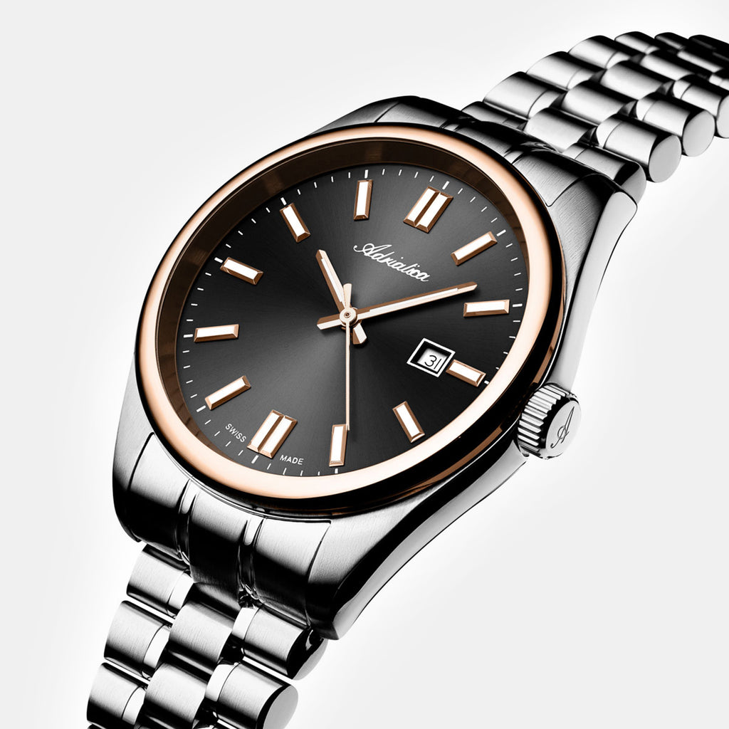 Women Quartz Grey Dial Analog Stainless Steel Watch A3198.R116Q