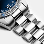 Precious Women Quartz Blue Dial Analog Stainless Steel Watch A3199.5185SQZ