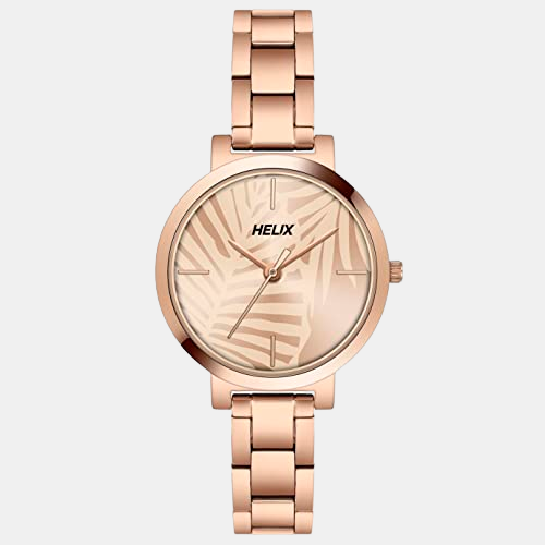 Helix Round Gold Analog watch