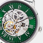 Automatic Men Automatic Green Dial Analog Stainless Steel Watch 323D171