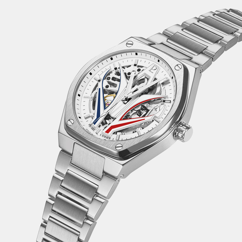 Ardent Men Automatic Silver Dial Analog Stainless Steel Watch 324D101