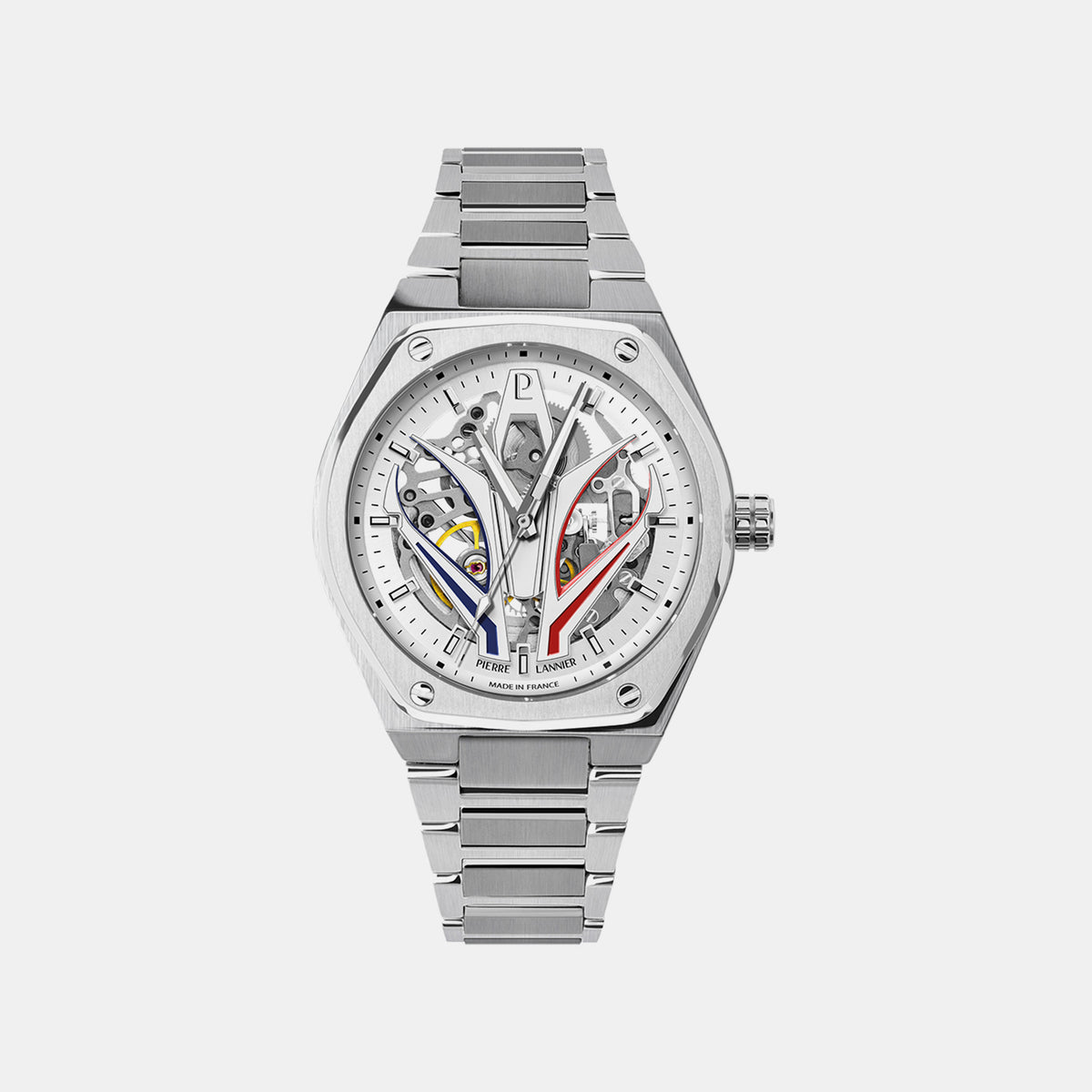 Ardent Men Automatic White Dial Analog Stainless Steel Watch 324D101
