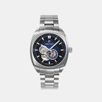 Arcadius Men Automatic Blue Dial Analog Stainless Steel Watch 328F161