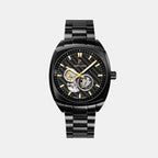 Arcadius Men Automatic Black Dial Analog Stainless Steel Watch 329G439