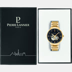 Pierre Lannier Trio Men Automatic Black Dial Analog Stainless Steel Watch 333D032-4