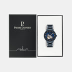 Pierre Lannier Trio Men Automatic Blue Dial Analog Stainless Steel Watch 333D469-5
