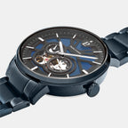 Pierre Lannier Trio Men Automatic Blue Dial Analog Stainless Steel Watch 333D469-3