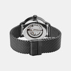 Trio Men Automatic Blue Dial Analog Stainless Steel Watch 335B469