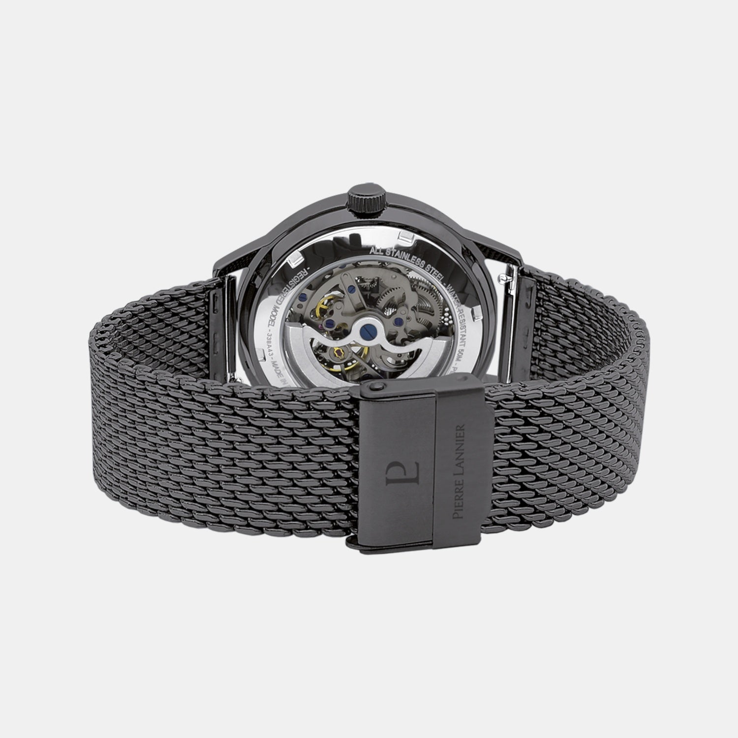 Paddock Men Automatic Black Dial Analog Mesh Watch 338A439