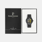 Paddock Men Automatic Black Dial Analog Stainless Steel Watch 338A449