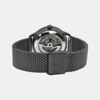 Paddock Men Automatic Black Dial Analog Stainless Steel Watch 338A449