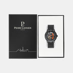 Paddock Men Automatic Black Dial Analog Stainless Steel Watch 338A459