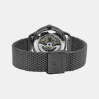 Paddock Men Automatic Black Dial Analog Stainless Steel Watch 338A469