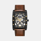 Pierre Lannier Hector Men Automatic Black Dial Analog Leather Watch 339A434-1