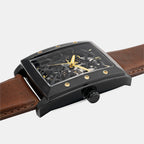 Pierre Lannier Hector Men Automatic Black Dial Analog Leather Watch 339A434-3