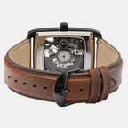 Pierre Lannier Hector Men Automatic Black Dial Analog Leather Watch 339A434-4