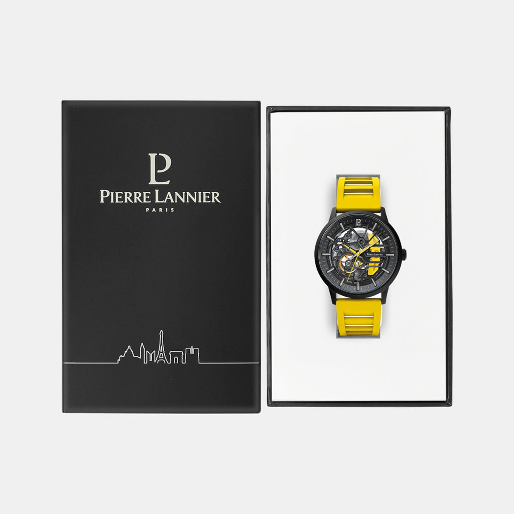 Paddock Men Automatic Black Dial Analog Rubber Watch 341A449