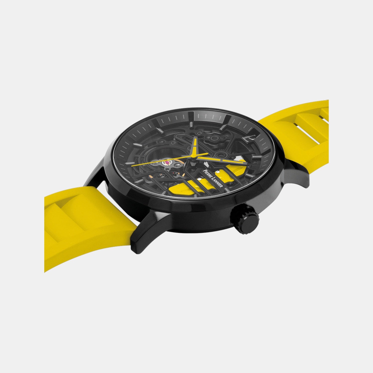 Paddock Men Automatic Black Dial Analog Rubber Watch 341A449