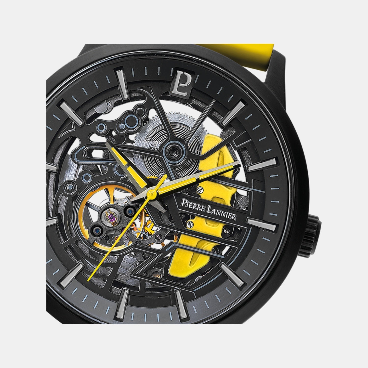 Paddock Men Automatic Black Dial Analog Rubber Watch 341A449