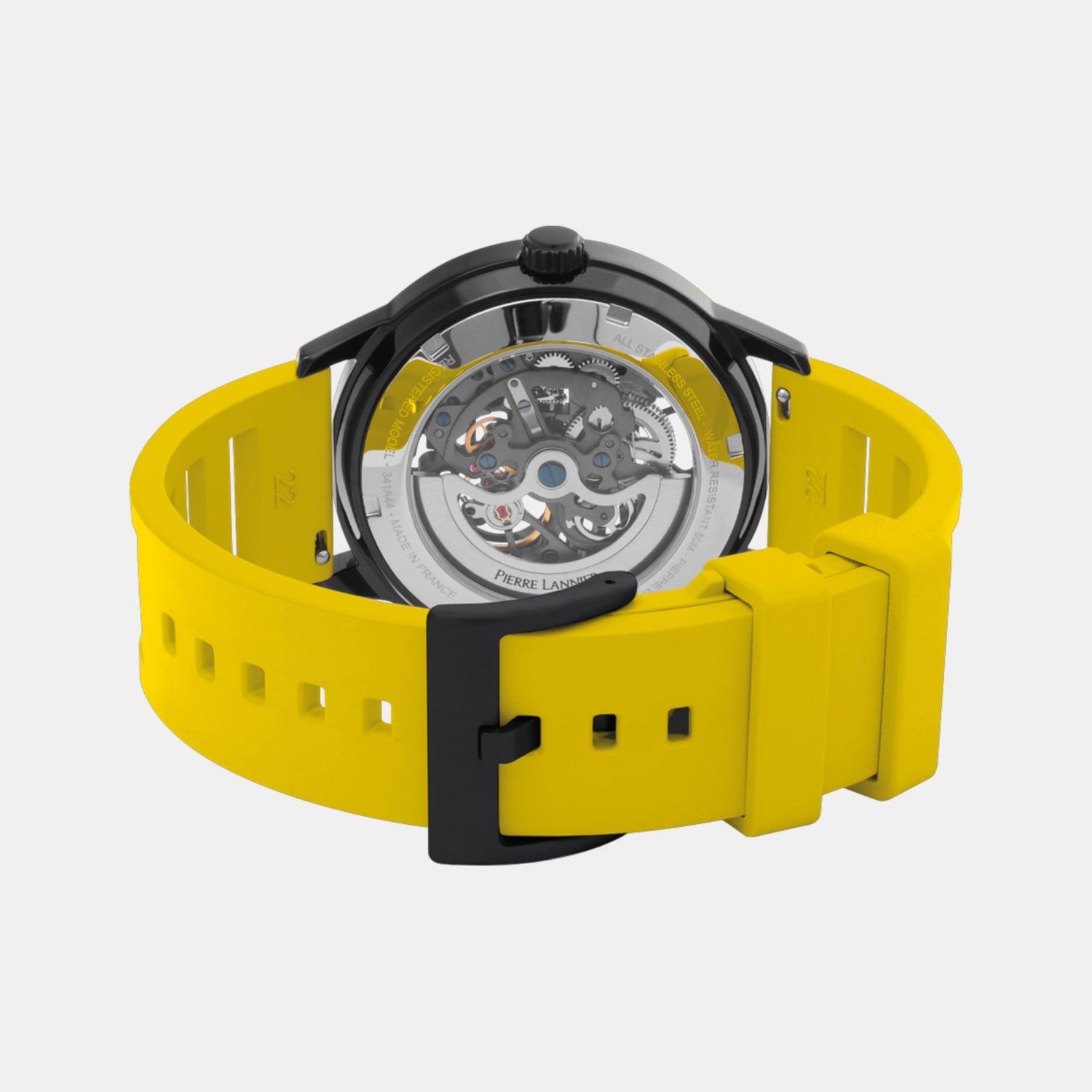 Paddock Men Automatic Black Dial Analog Rubber Watch 341A449