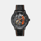 Pierre Lannier Paddock Men Automatic Black Dial Analog Leather Watch 341A455-1