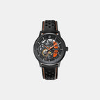 Pierre Lannier Paddock Men Automatic Black Dial Analog Leather Watch 341A455-2