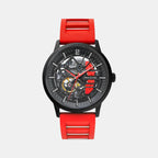 Pierre Lannier Paddock Men Automatic Black Dial Analog Rubber Watch 341A459-1