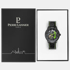 Pierre Lannier Paddock Men Automatic Black Dial Analog Leather Watch 341A477-5